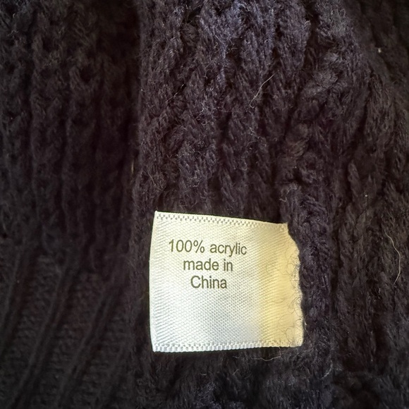 NWT Lane Bryant Navy, Green, and White Acrylic Sweater with Pockets in 26/28 - Picture 5 of 5
